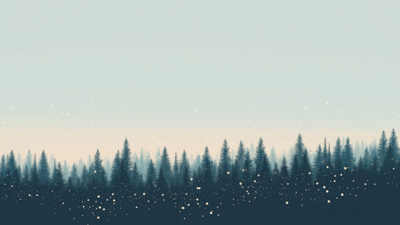 christmas wallpaper, minimal design, festive decor, background for desktop wallpaper (horizontal)