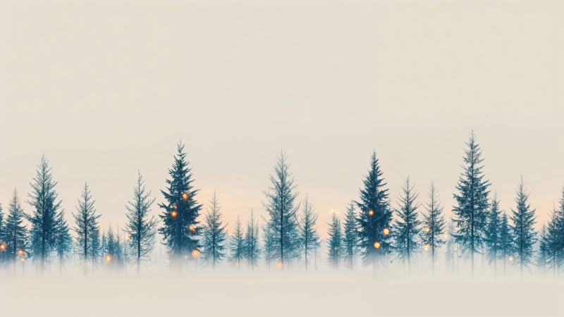 christmas wallpaper, minimal design, festive decor, background for desktop wallpaper (horizontal)
