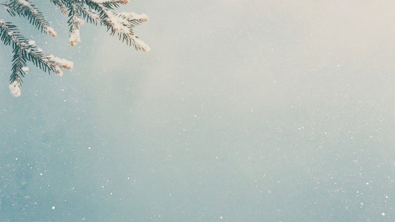 christmas wallpaper, minimal design, snowflakes, background for desktop wallpaper (horizontal)