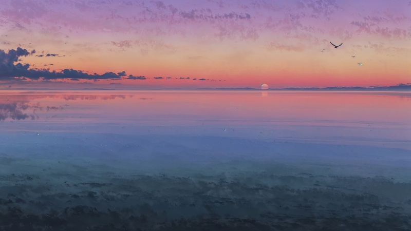 beach sunset wallpaper, sunset hour, coastal views, background for desktop wallpaper (horizontal)