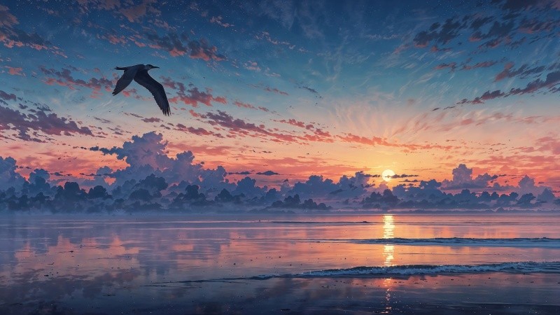 coastal views wallpaper, relaxing beach, coastal vibes, background for desktop wallpaper (horizontal)