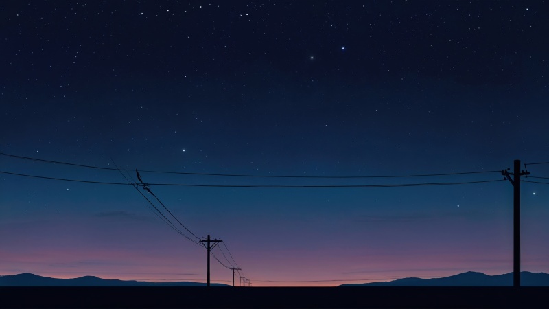 power line wallpaper, power lines, atmospheric, background for desktop wallpaper (horizontal)