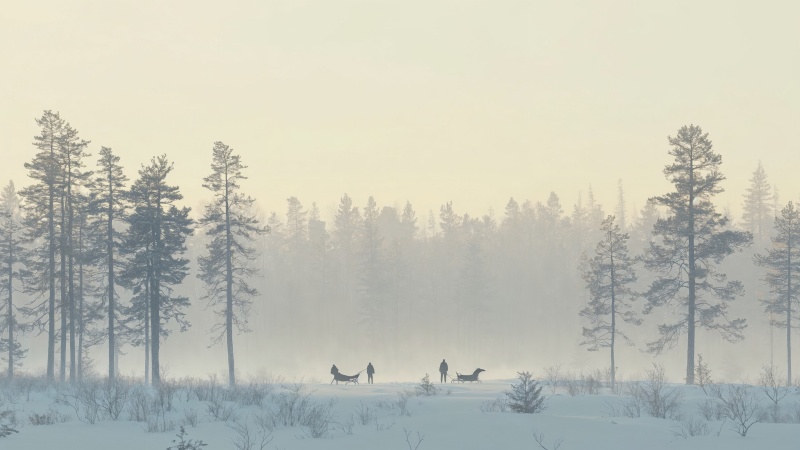 snowy wallpaper, sleigh, cozy fireside, background for desktop wallpaper (horizontal)