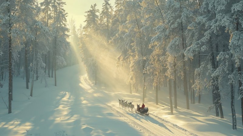 festive snow wallpaper, holiday festivities, holiday cheer, background for desktop wallpaper (horizontal)