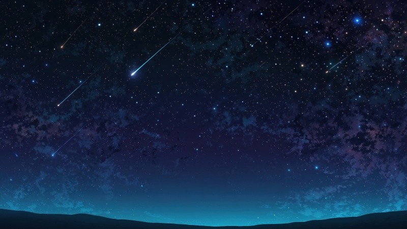 stars background wallpaper, shooting stars, twilight scenery, background for desktop wallpaper (horizontal)