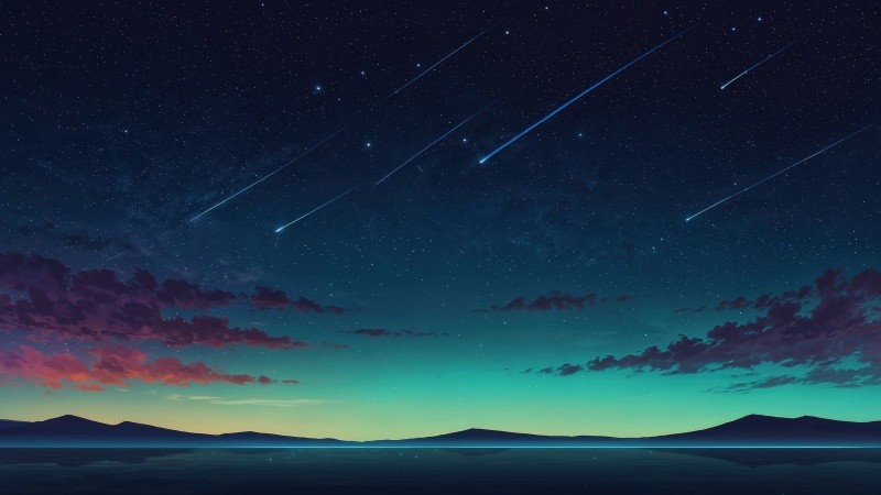 stars background wallpaper, night sky colors, horizon lights, background for desktop wallpaper (horizontal)