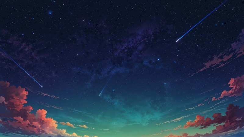 stars background wallpaper, night sky color, atmospheric colors, background for desktop wallpaper (horizontal)