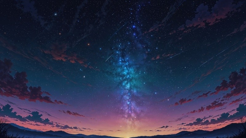stars wallpaper wallpaper, dreamy skies, celestial background, background for desktop wallpaper (horizontal)