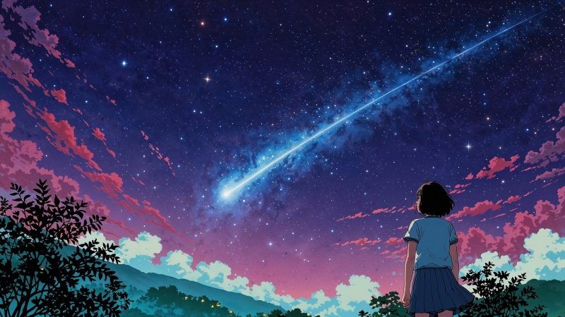 stars wallpaper wallpaper, shooting stars, dreamy skies, background for desktop wallpaper (horizontal)