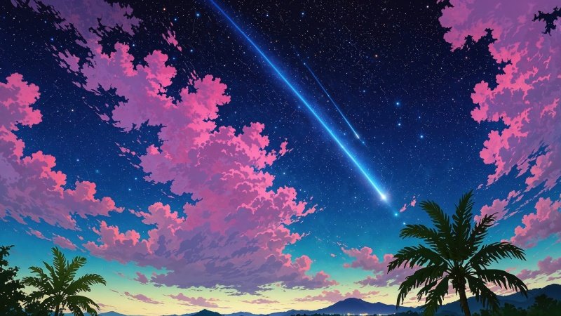 stars wallpaper wallpaper, shooting stars, night sky wallpaper, background for desktop wallpaper (horizontal)