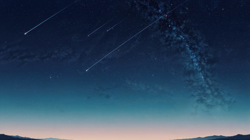 stars wallpaper wallpaper, shooting stars, night sky background, background for desktop wallpaper (horizontal)
