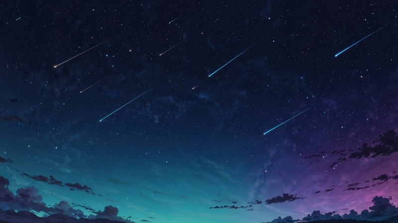 stars wallpaper wallpaper, shooting stars, cosmic beauty, background for desktop wallpaper (horizontal)