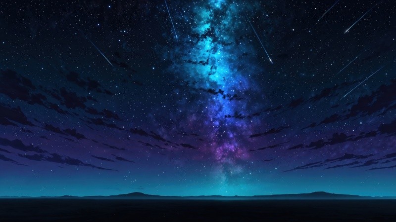 galaxy sky wallpaper, cosmic background, starry backdrop, background for desktop wallpaper (horizontal)