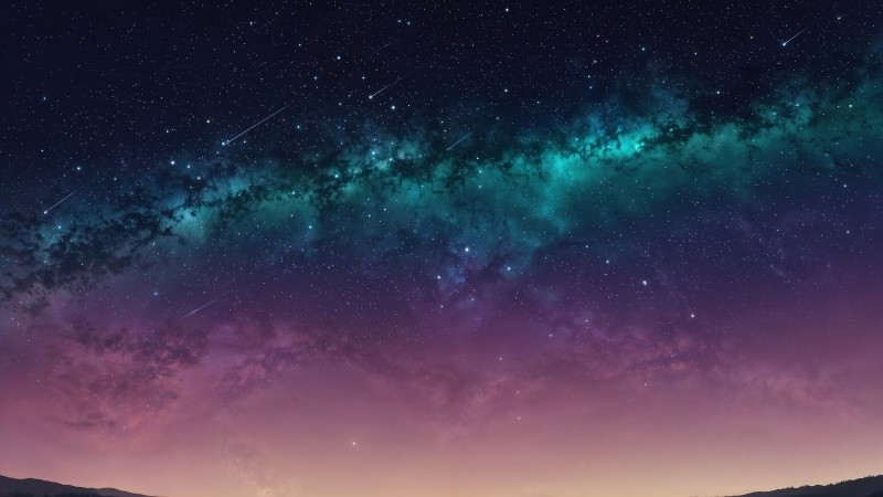 galaxy sky wallpaper, cosmic background, deep space, background for desktop wallpaper (horizontal)