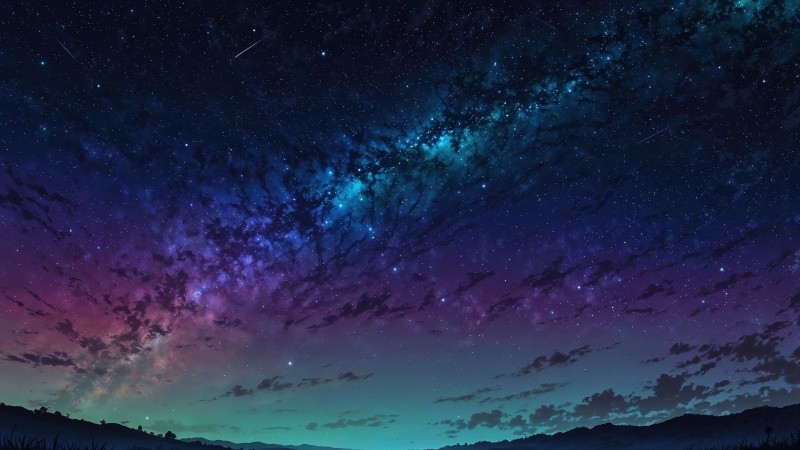 galaxy sky wallpaper, cosmic background, space background, background for desktop wallpaper (horizontal)