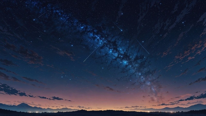 galaxy sky wallpaper, cosmic background, deep space, background for desktop wallpaper (horizontal)