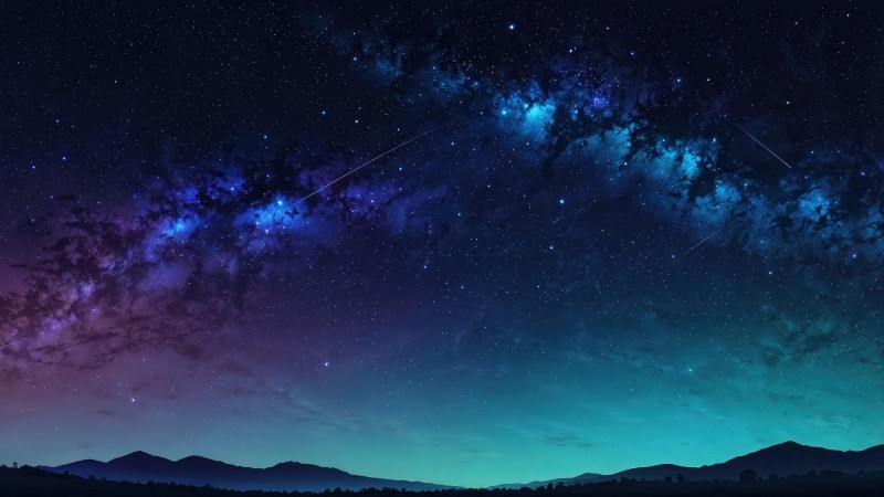 milky way wallpaper, night photography, stargazing, background for desktop wallpaper (horizontal)