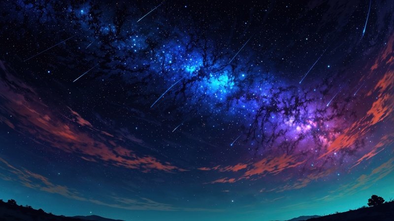 galaxy sky wallpaper, cosmic background, universe art, background for desktop wallpaper (horizontal)