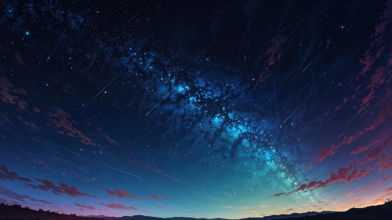 galaxy sky wallpaper, nebula space, astral design, background for desktop wallpaper (horizontal)