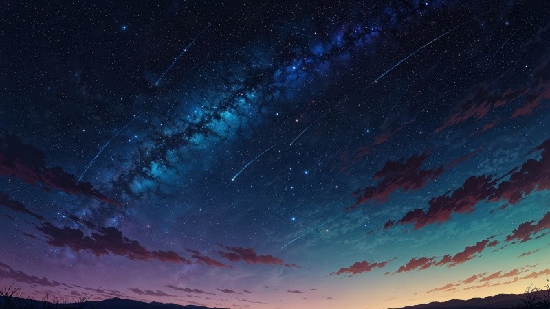 galaxy sky wallpaper, space background, astral design, background for desktop wallpaper (horizontal)