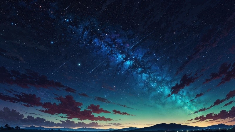 milky way wallpaper, constellations, astrophotography, background for desktop wallpaper (horizontal)