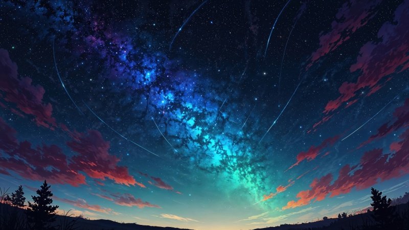 milky way wallpaper, celestial beauty, cosmic wonders, background for desktop wallpaper (horizontal)