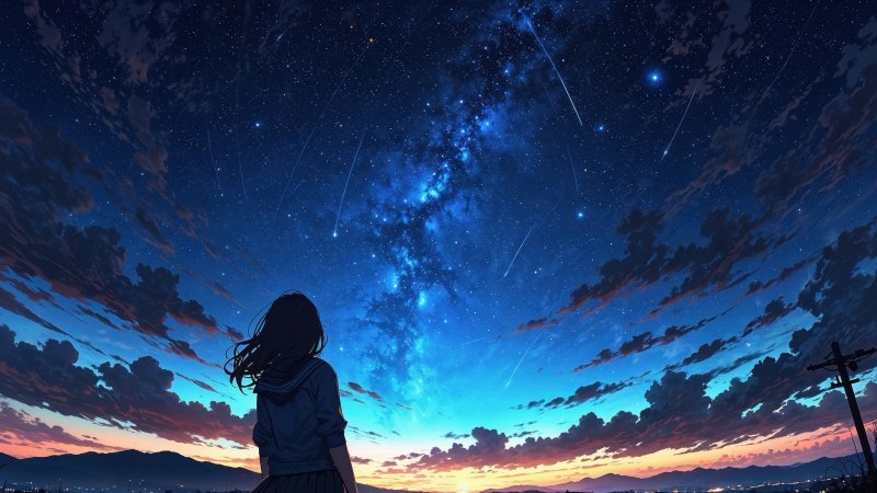 milky way wallpaper, galaxy art, cosmic colors, background for desktop wallpaper (horizontal)