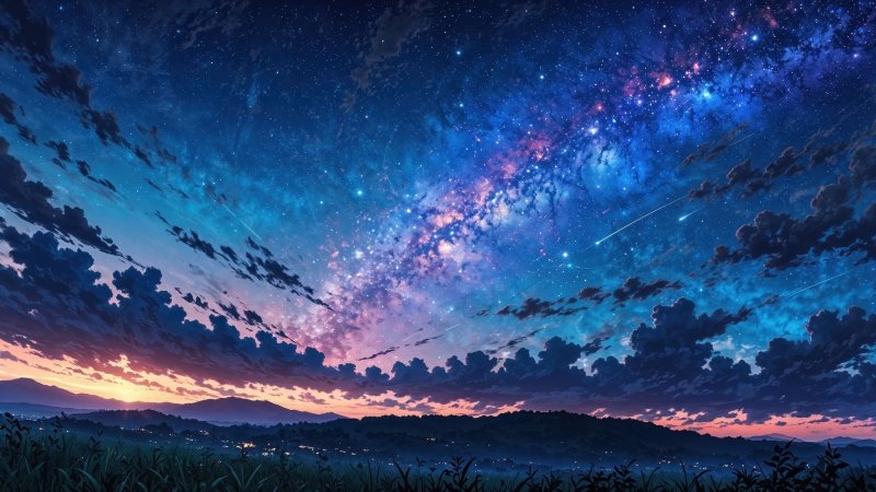 galaxy wallpaper wallpaper, twinkling stars, universe background, background for desktop wallpaper (horizontal)