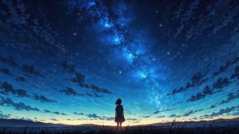 galaxy wallpaper wallpaper, anime stars, fantasy universe, background for desktop wallpaper (horizontal)