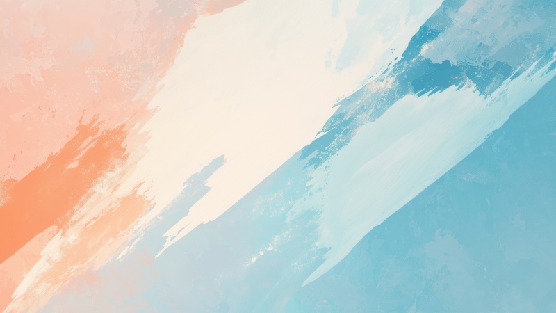 paint strokes wallpaper, minimalist background, blue tones, background for desktop wallpaper (horizontal)