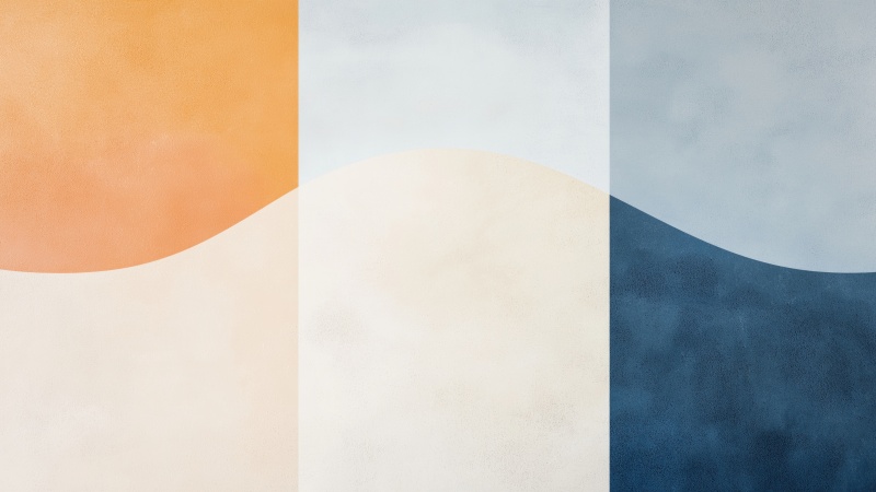 background shapes wallpaper, modern abstract art, color contrast, background for desktop wallpaper (horizontal)