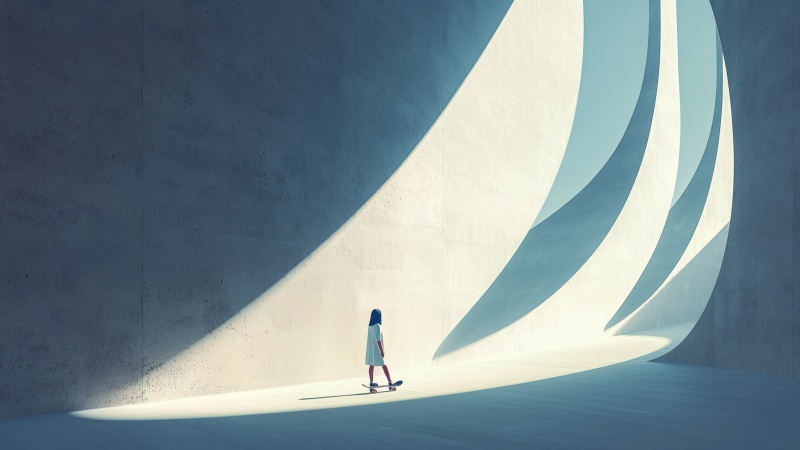 abstract design wallpaper, ramp, creative graphics, background for desktop wallpaper (horizontal)