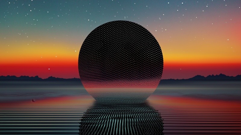 retro vibe wallpaper, abstract art, celestial patterns, background for desktop wallpaper (horizontal)