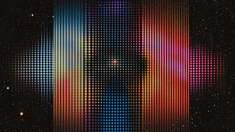 retro vibe wallpaper, abstract art, celestial patterns, background for desktop wallpaper (horizontal)
