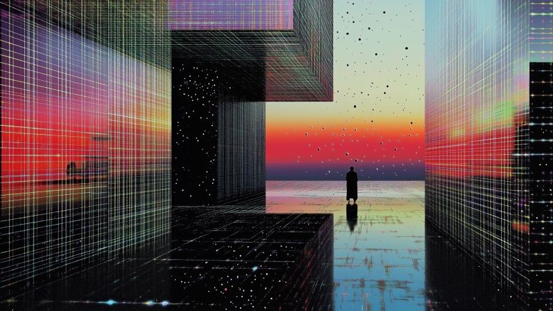 spectrum colors wallpaper, galaxy theme, dreamy aesthetics, background for desktop wallpaper (horizontal)