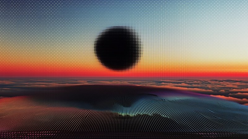 retrowave wallpaper, synthwave, neon lights, background for desktop wallpaper (horizontal)