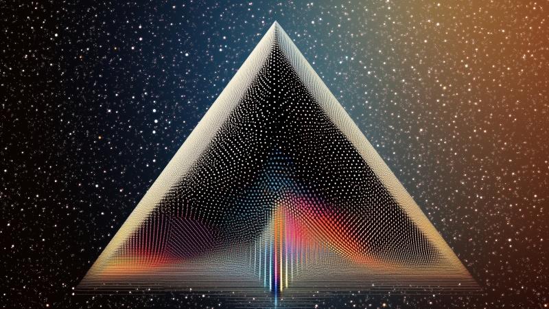 retrowave wallpaper, 80s aesthetic, pyramid shapes, background for desktop wallpaper (horizontal)