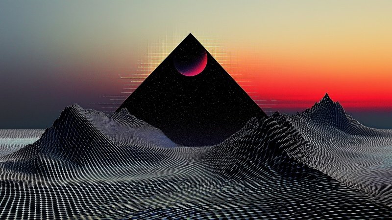 retrowave wallpaper, neon colors, 80s aesthetic, background for desktop wallpaper (horizontal)