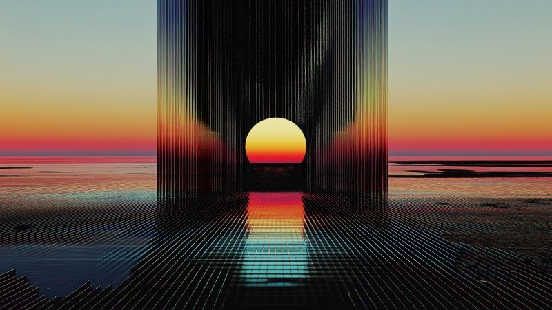 retrowave wallpaper, neon colors, synthwave, background for desktop wallpaper (horizontal)