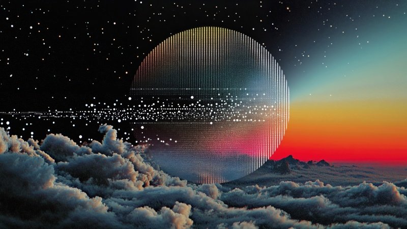 retrowave wallpaper, vintage aesthetic, neon colors, background for desktop wallpaper (horizontal)