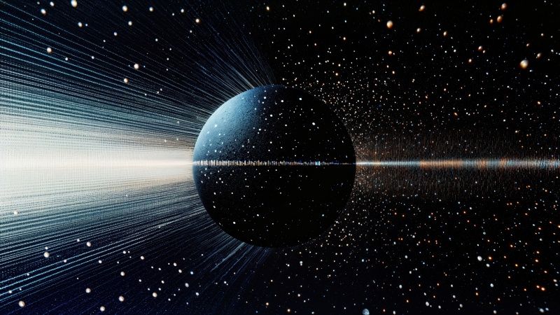 space-time wallpaper, sci-fi, black holes, background for desktop wallpaper (horizontal)