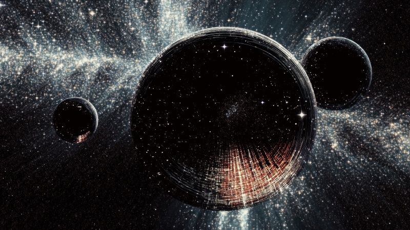 wormhole wallpaper, star systems, astrophysics, background for desktop wallpaper (horizontal)