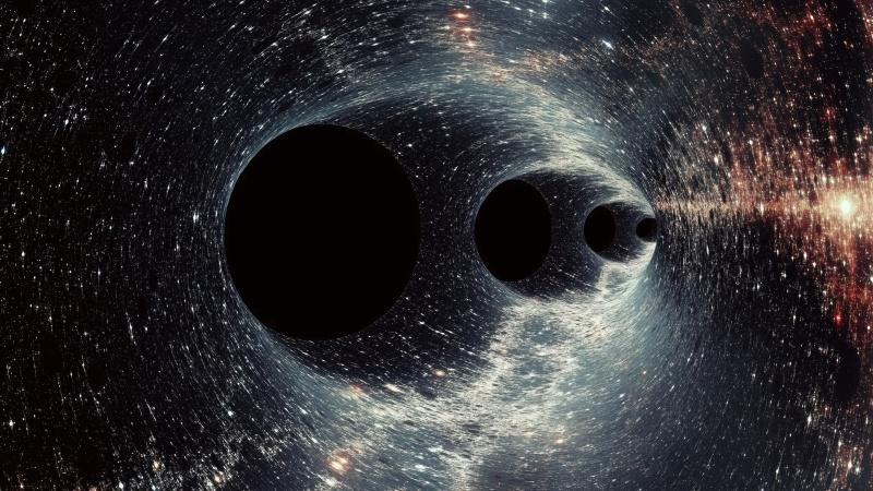 wormhole wallpaper, star systems, time dilation, background for desktop wallpaper (horizontal)