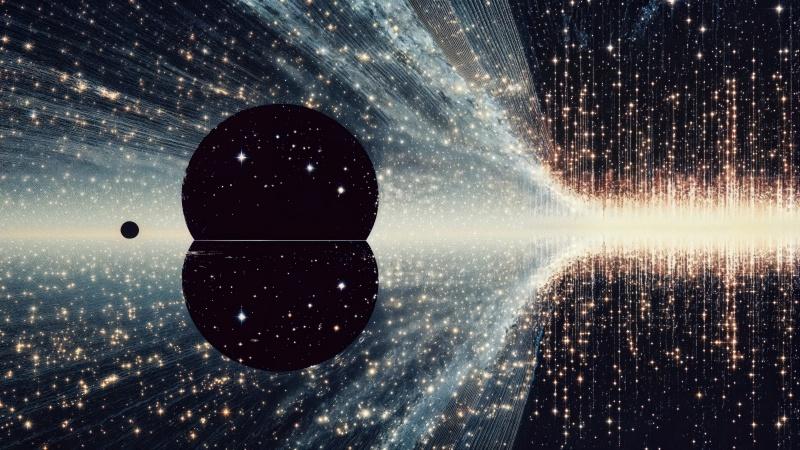 wormhole wallpaper, star systems, galaxies, background for desktop wallpaper (horizontal)