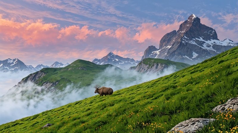 swiss alps wallpaper, weather, travel destinations, background for desktop wallpaper (horizontal)