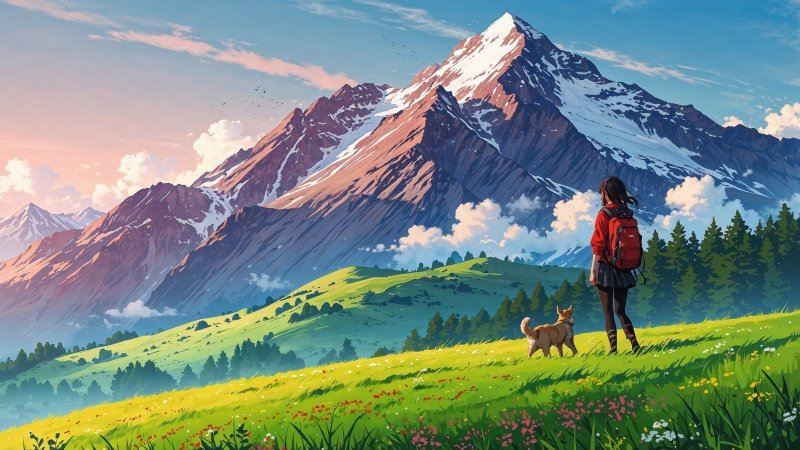 alps wallpaper, mountains, outdoor activities, background for desktop wallpaper (horizontal)