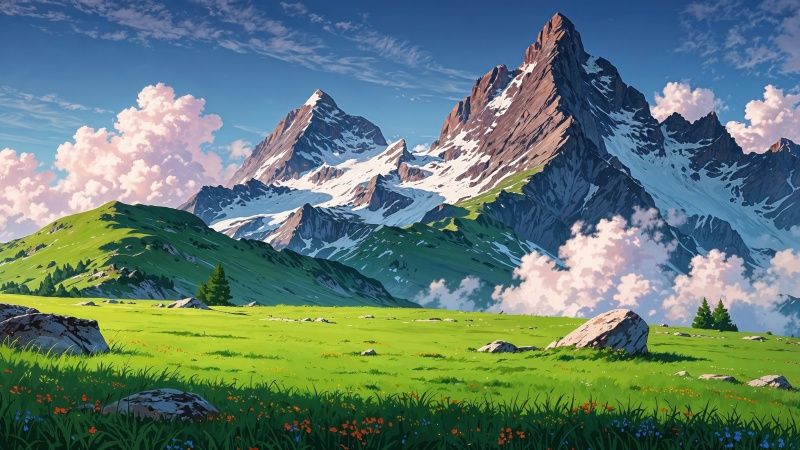 swiss alps wallpaper, weather, alpine landscapes, background for desktop wallpaper (horizontal)