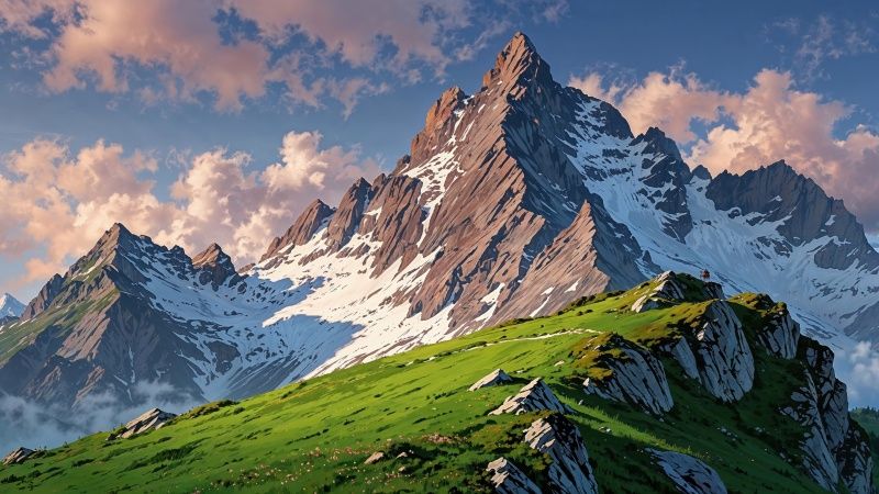 swiss alps wallpaper, weather, alpine weather, background for desktop wallpaper (horizontal)