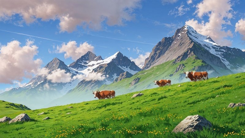 springtime wallpaper, green grass, outdoor activities, background for desktop wallpaper (horizontal)