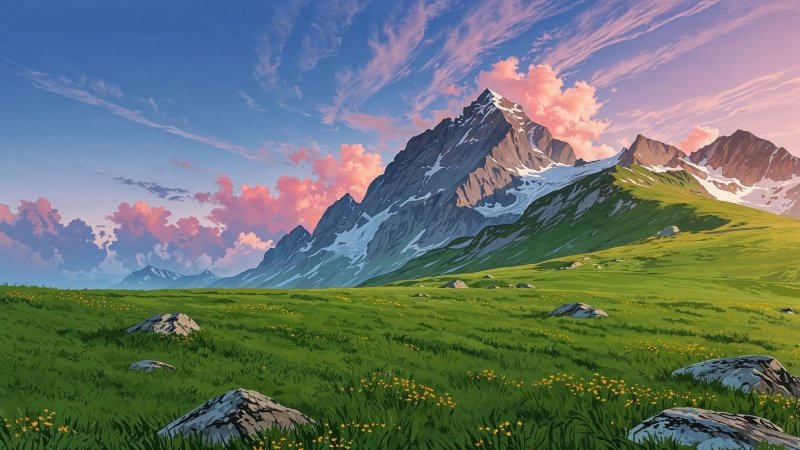 springtime wallpaper, green grass, outdoor adventures, background for desktop wallpaper (horizontal)